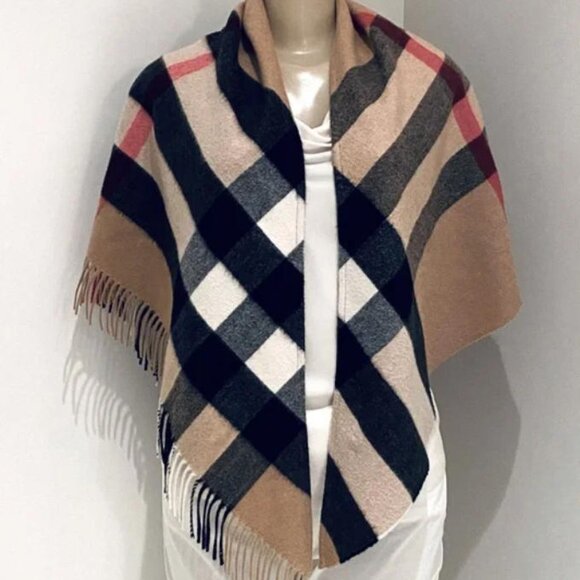 Burberry Accessories - Burberry Half Mega Cashmere Bandana Scarf